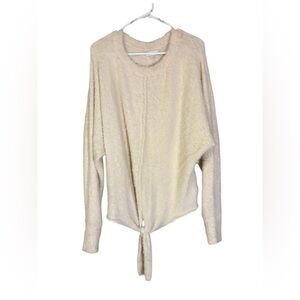 Cozy Cottagecore White Cream Crew Neck Sweater by Mittoshop